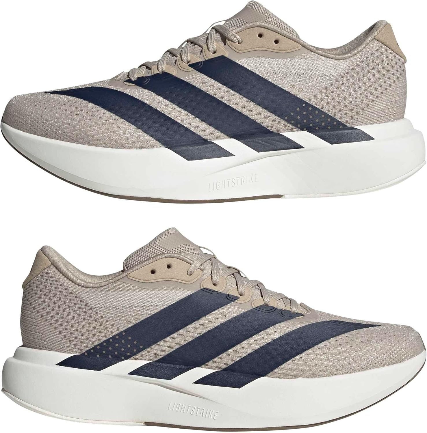 image:imageadidas Mens Adizero Pacer Running ShoeKhakiNight IndigoWhite