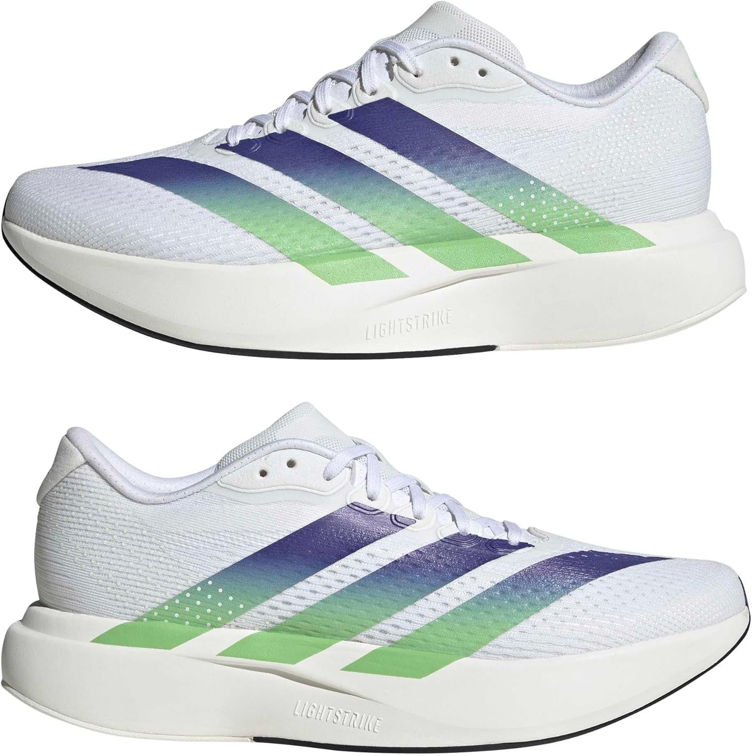 image:imageadidas Mens Adizero Pacer Running ShoeWhiteBeam GreenNight Flash