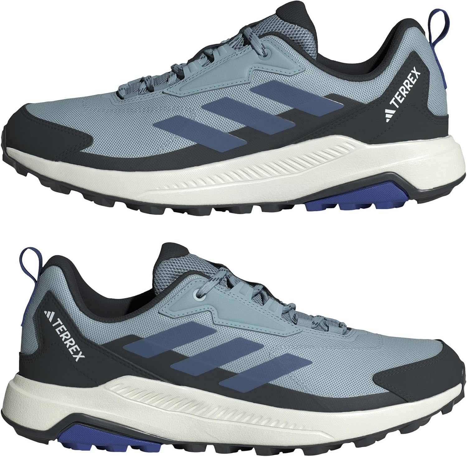 image:imageadidas Mens Terrex Anylander Hiking ShoesMagic Grey Wonder Steel Semi Lucid Blue