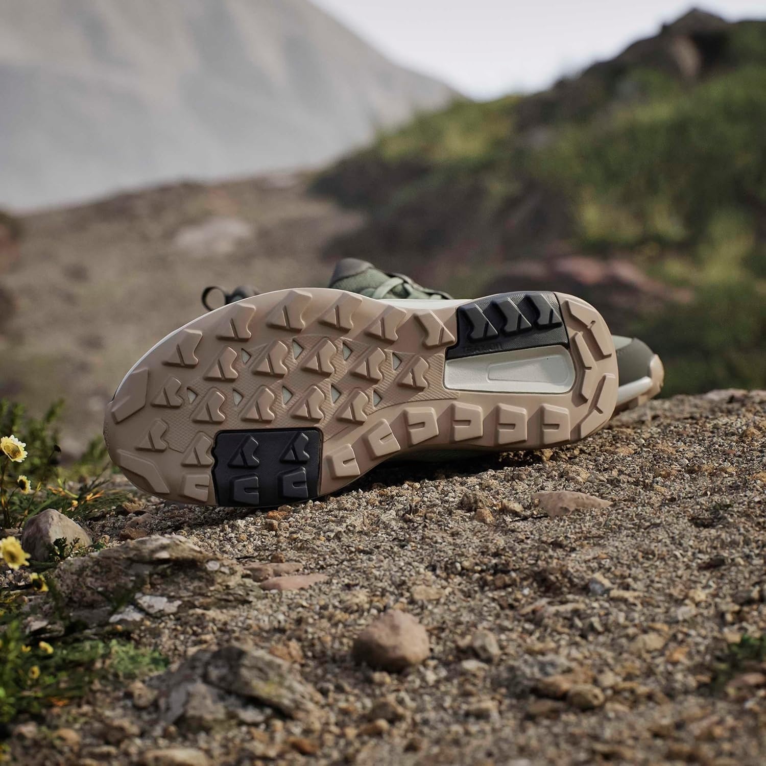 image:imageadidas Mens Terrex Anylander Hiking ShoesTent GreenCarbonOlive Strata