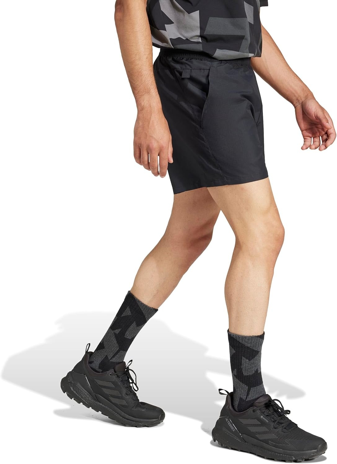 image:imageadidas Mens Terrex Multi Athletic Shorts Casual Bottoms Casual GreenBlack