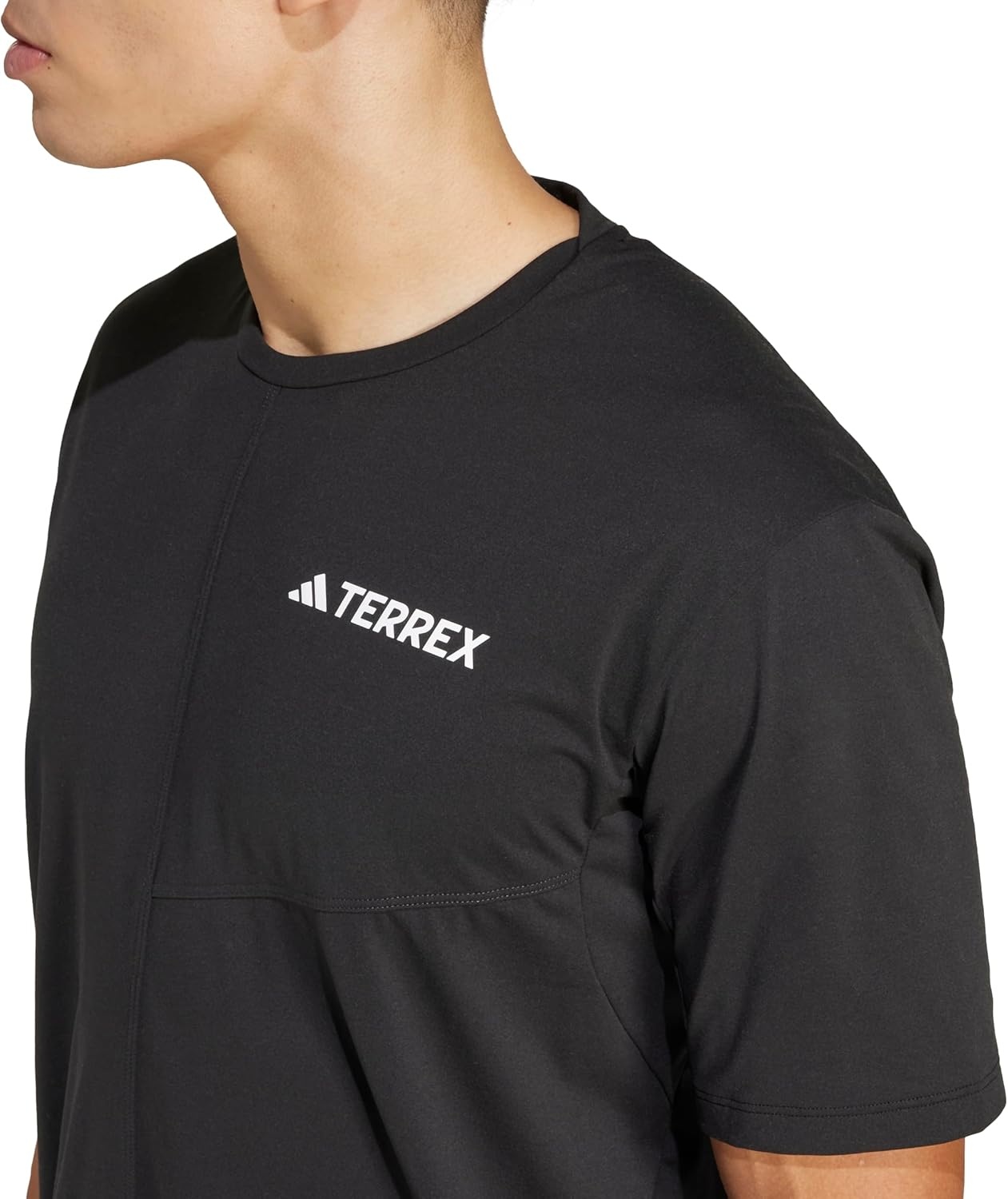 image:imageadidas Mens Terrex Multi Climacool Crew Neck Short Sleeve Athletic Casual Tops Casual BlueBlack