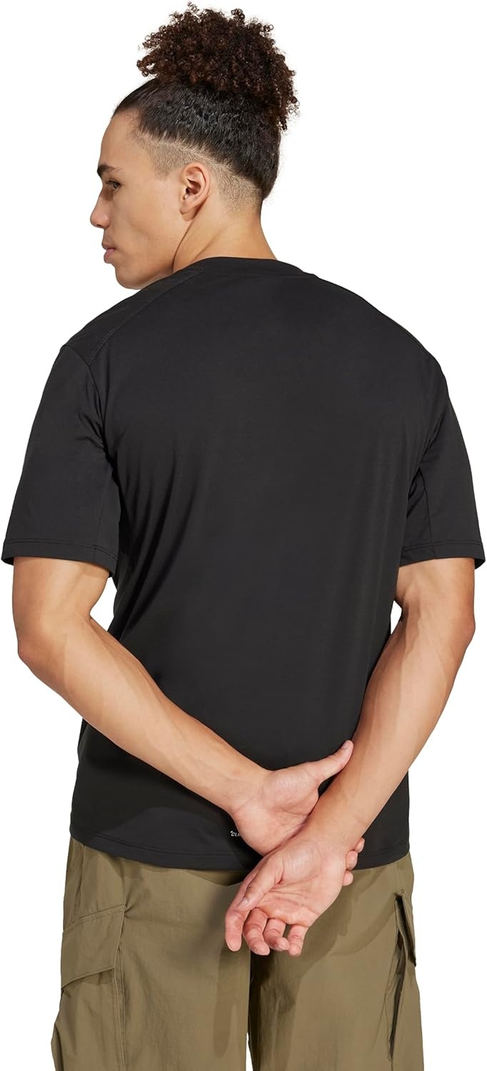 image:imageadidas Mens Terrex Multi Climacool Crew Neck Short Sleeve Athletic Casual Tops Casual BlueBlack