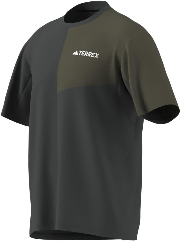 image:imageadidas Mens Terrex Multi Climacool Crew Neck Short Sleeve Athletic Casual Tops Casual BlueIvy