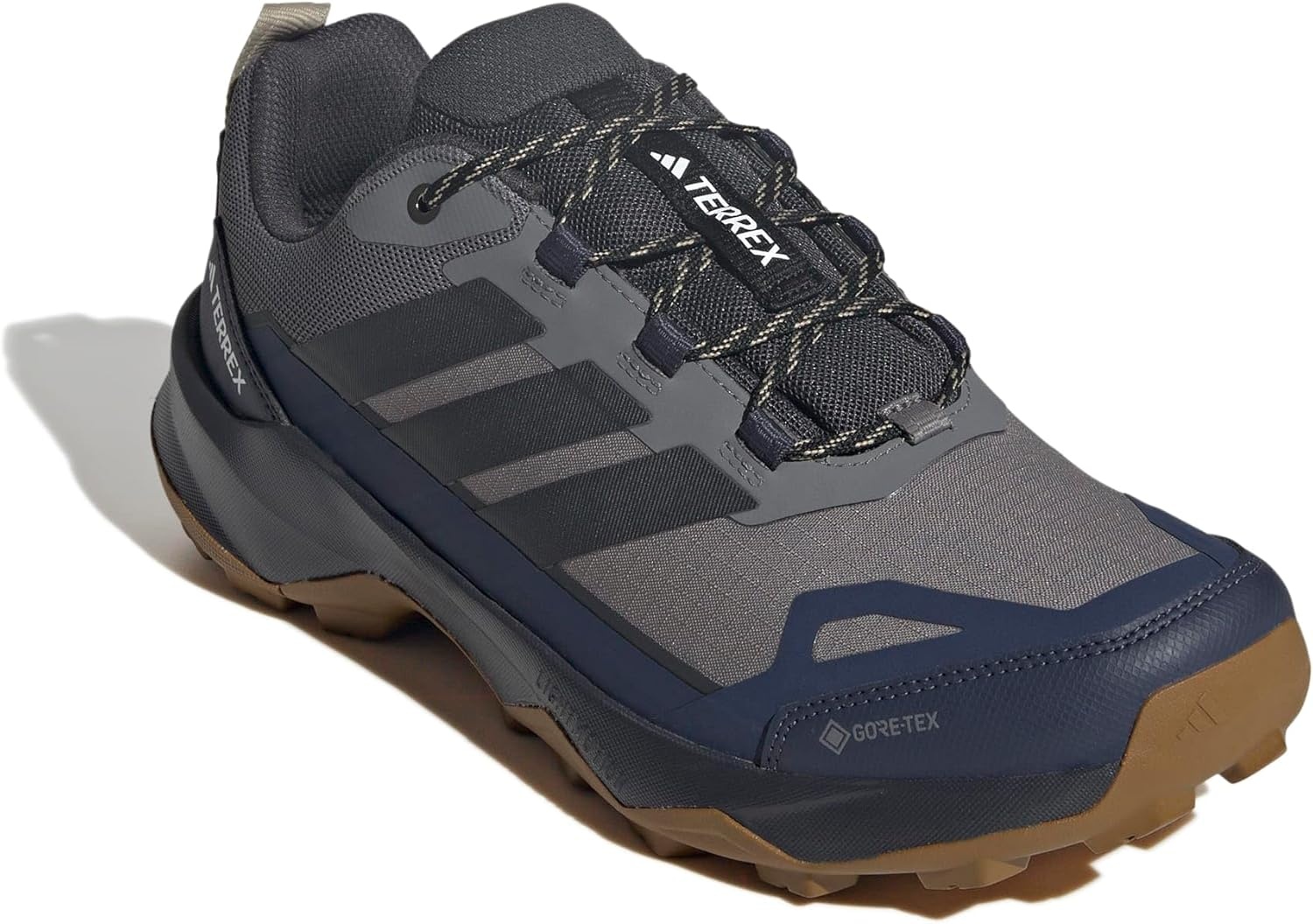 image:imageadidas Mens Terrex Skychaser Ax5 Goretex Hiking ShoesGreyCarbonShadow Navy