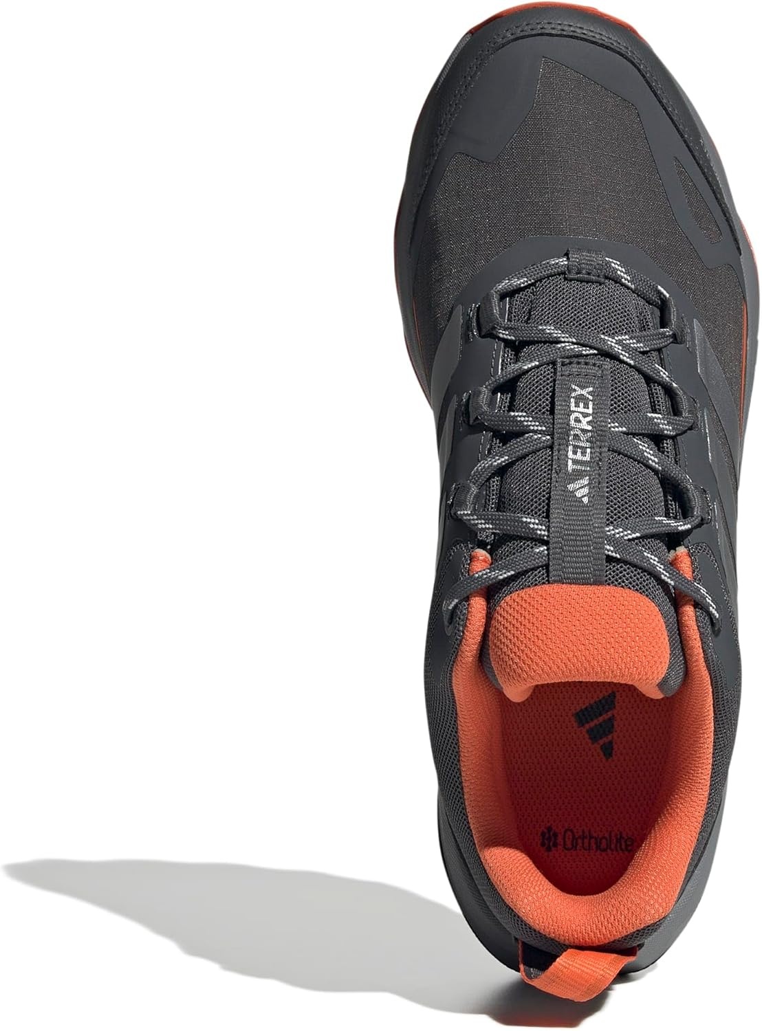 image:imageadidas Mens Terrex Skychaser Ax5 Goretex Hiking ShoesGreySilver MetallicSemi Impact Orange