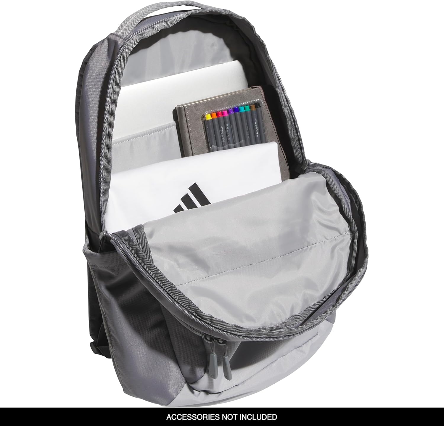 image:imageadidas PHNM Backpack for Laptop School and Travel 28LGrey ThreeGrey Two