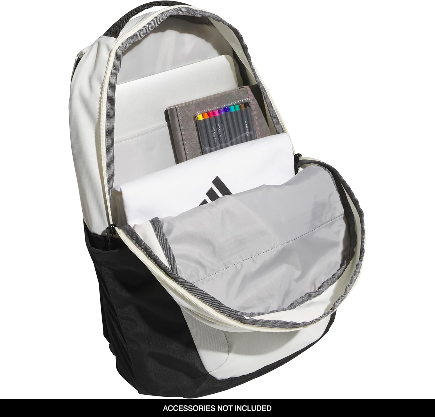 image:imageadidas PHNM Backpack for Laptop School and Travel 28LOff WhiteBlack