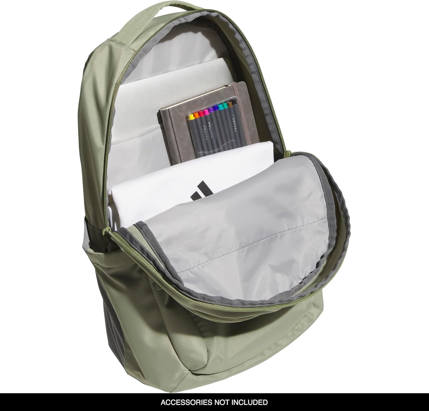 image:imageadidas PHNM Backpack for Laptop School and Travel 28LTent GreenGrey Three