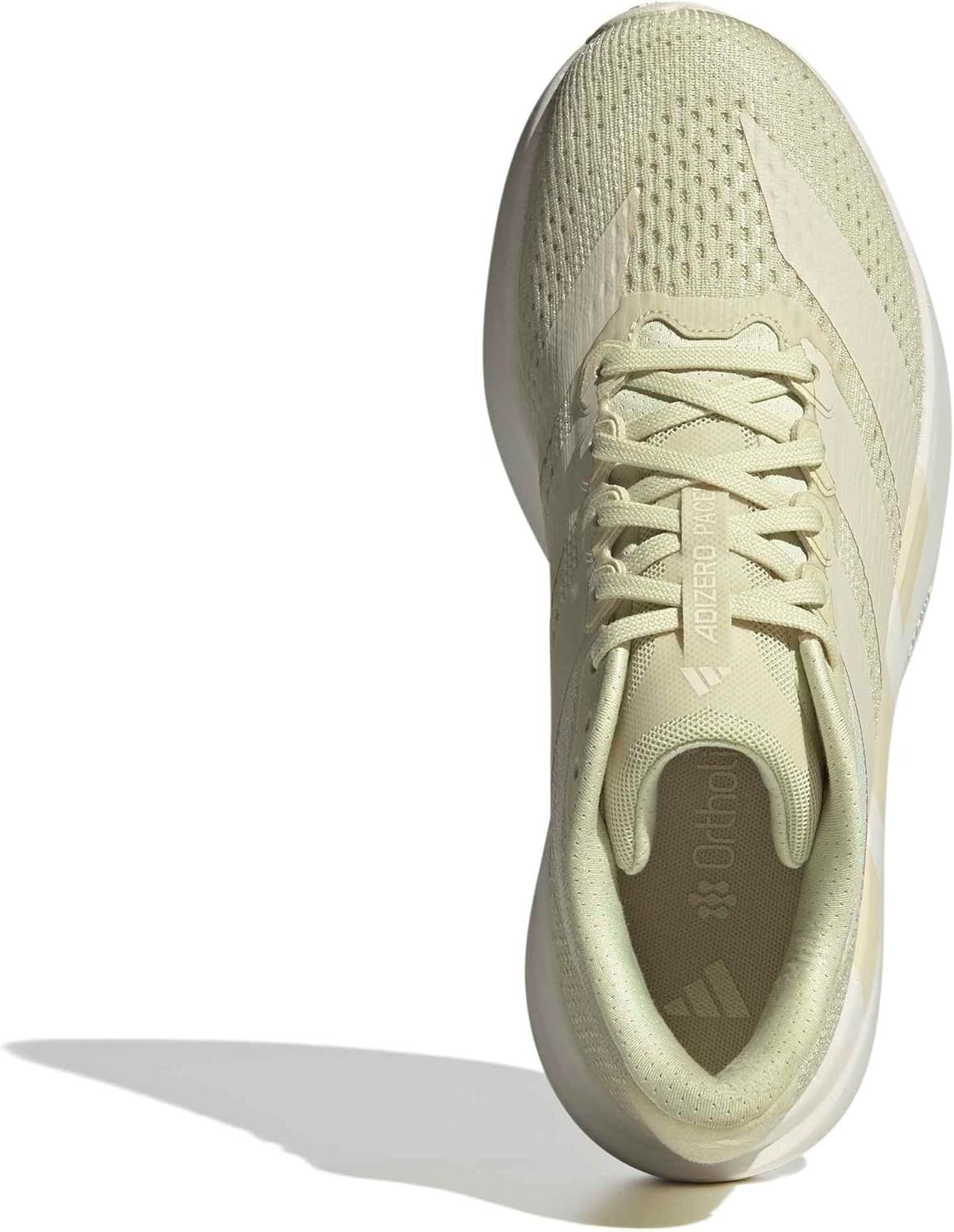 image:imageadidas Womens Adizero Pacer Running ShoeDual YellowWarm VanillaOff White