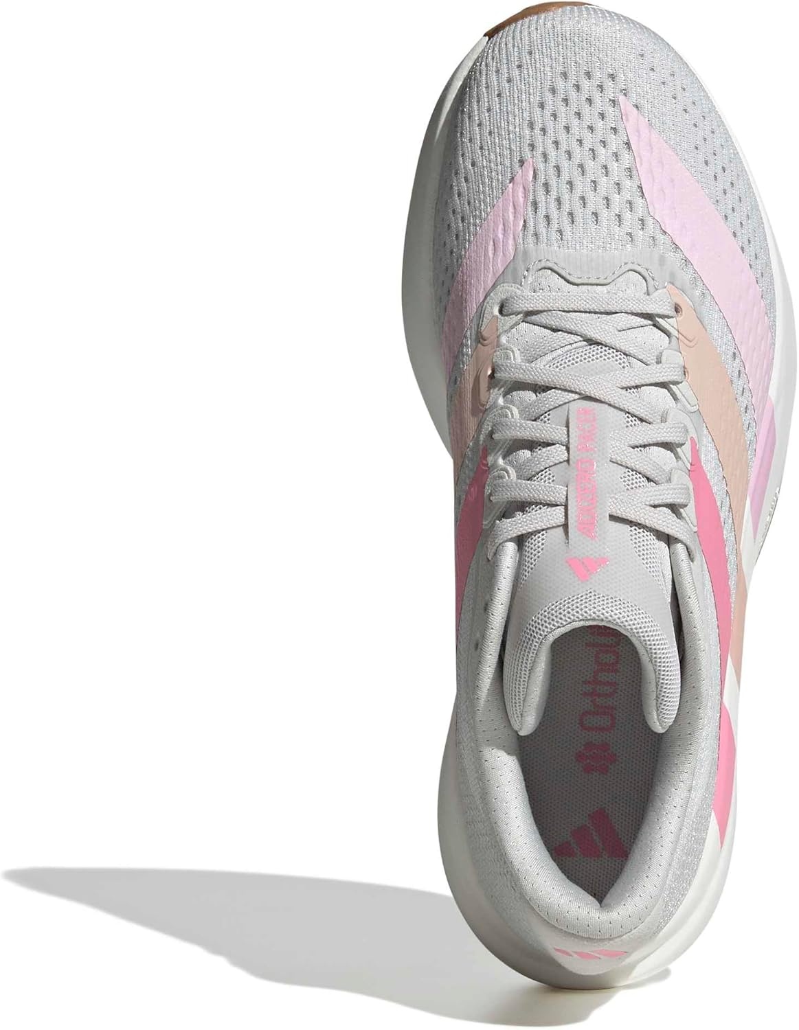 image:imageadidas Womens Adizero Pacer Running ShoeGreyBliss PinkWhite