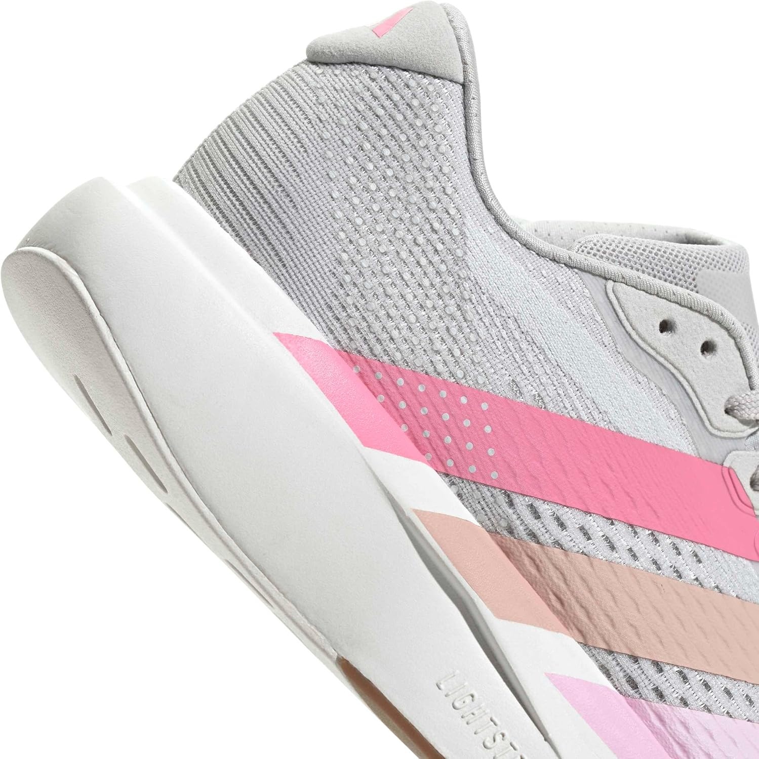 image:imageadidas Womens Adizero Pacer Running ShoeGreyBliss PinkWhite
