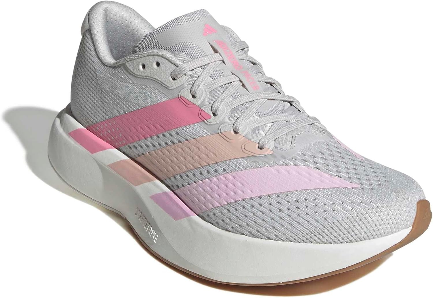 image:imageadidas Womens Adizero Pacer Running ShoeGreyBliss PinkWhite