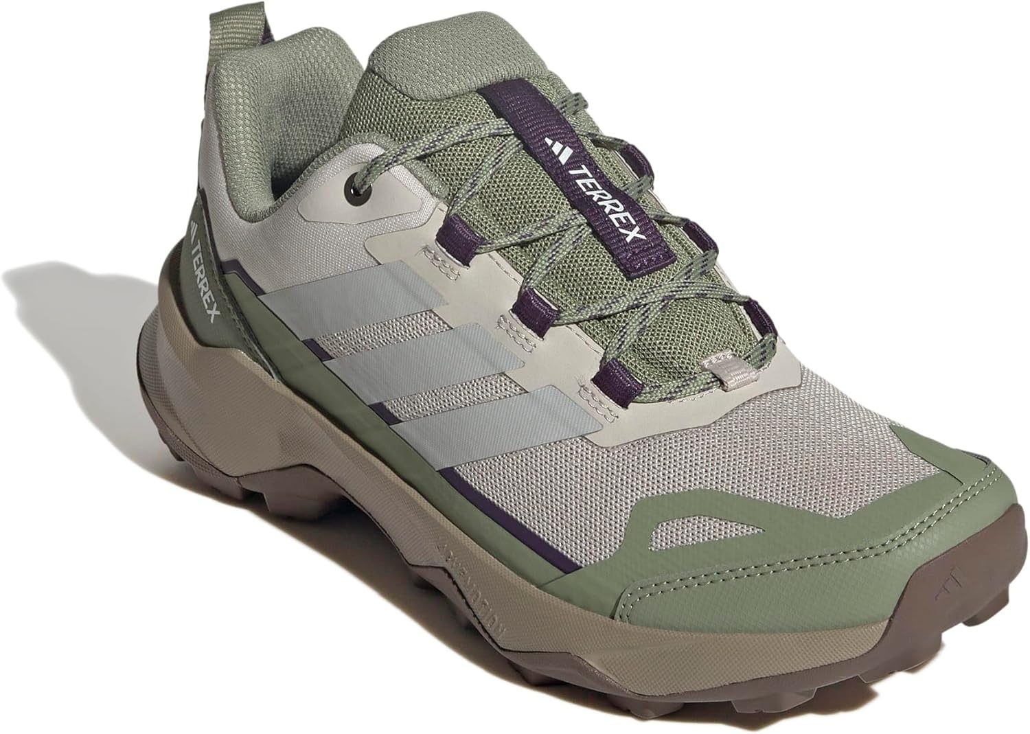image:imageadidas Womens Terrex Skychaser Ax5 Hiking Hiking Sneakers Shoes Brown GreyWonder AluminaGreyTent Green