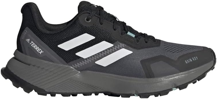 image:imageadidas Womens Terrex Soulstride Rainrdy Trail Running ShoesBlackCrystal WhiteMint Ton