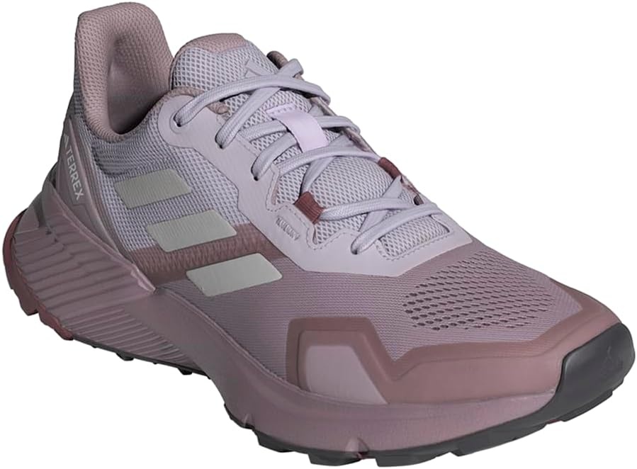 image:imageadidas Womens Terrex Soulstride Rainrdy Trail Running ShoesPreloved FigGreyQuiet Crimson
