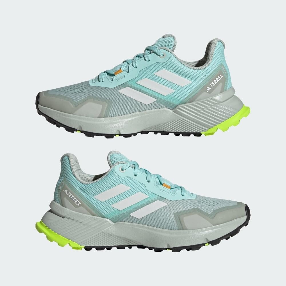 image:imageadidas Womens Terrex Soulstride Rainrdy Trail Running ShoesSemi Flash AquaCrystal WhiteWonder Silver