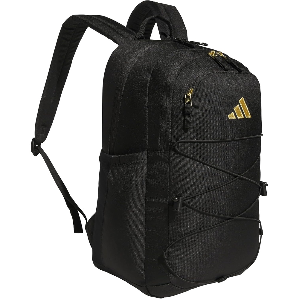 image:imageadidas Amplifier Backpack for Laptop School and Gym 28LBlackGold MetallicBungie