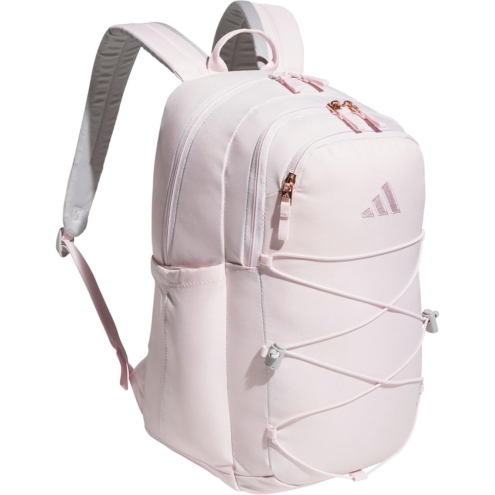 image:imageadidas Amplifier Backpack for Laptop School and Gym 28LDistilled PinkDual Lilac PurpleBungie
