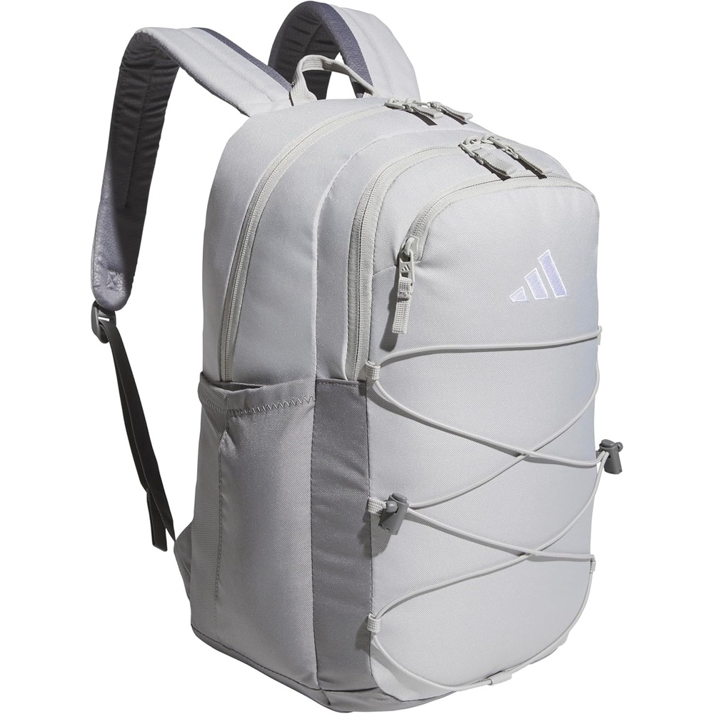 image:imageadidas Amplifier Backpack for Laptop School and Gym 28LGrey ThreeGrey TwoWhiteBungie