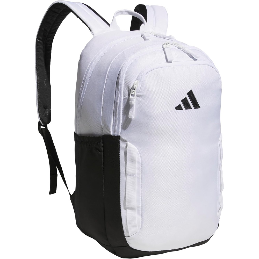 image:imageadidas Amplifier Backpack for Laptop School and Gym 28LWhiteBlackRegular