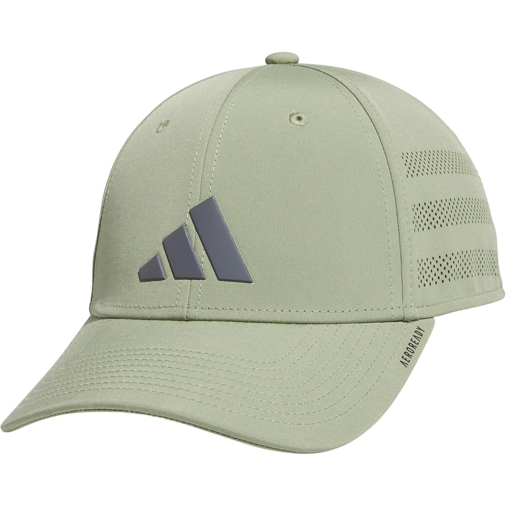 image:imageadidas Gameday Structured Stretch Fit Hat 40Tent GreenGrey Five4