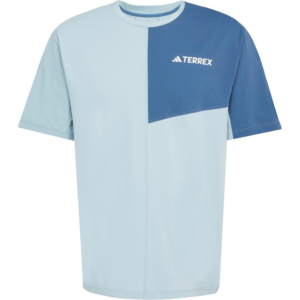 image:imageadidas Mens Terrex Multi Climacool Crew Neck Short Sleeve Athletic Casual Tops Casual BlueMagic Grey