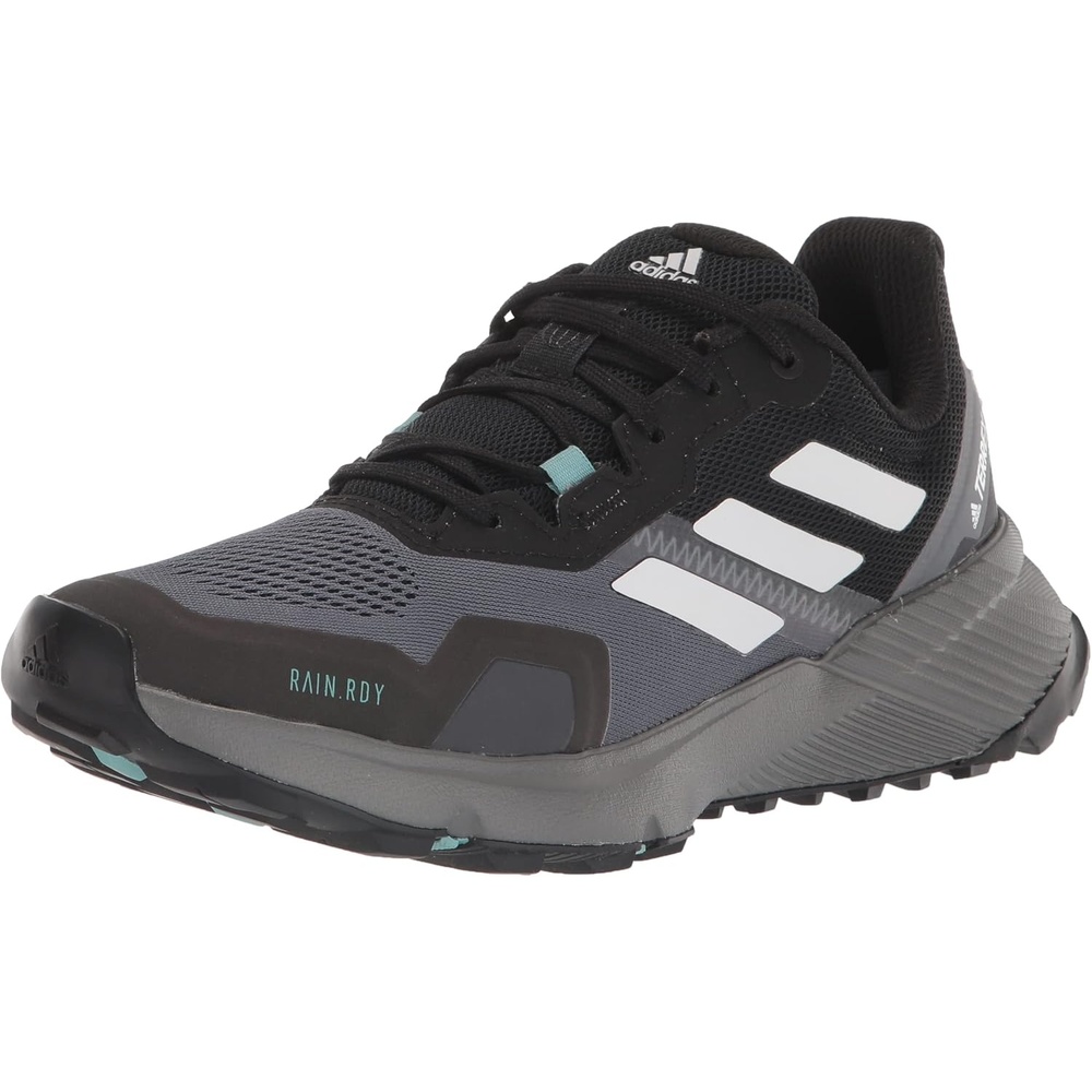 image:imageadidas Womens Terrex Soulstride Rainrdy Trail Running ShoesBlackCrystal WhiteMint Ton