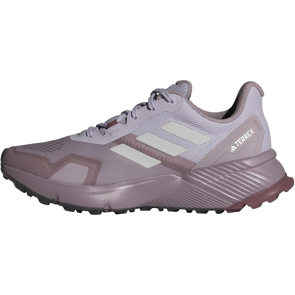 image:imageadidas Womens Terrex Soulstride Rainrdy Trail Running ShoesPreloved Fig Grey One Quiet Crimson