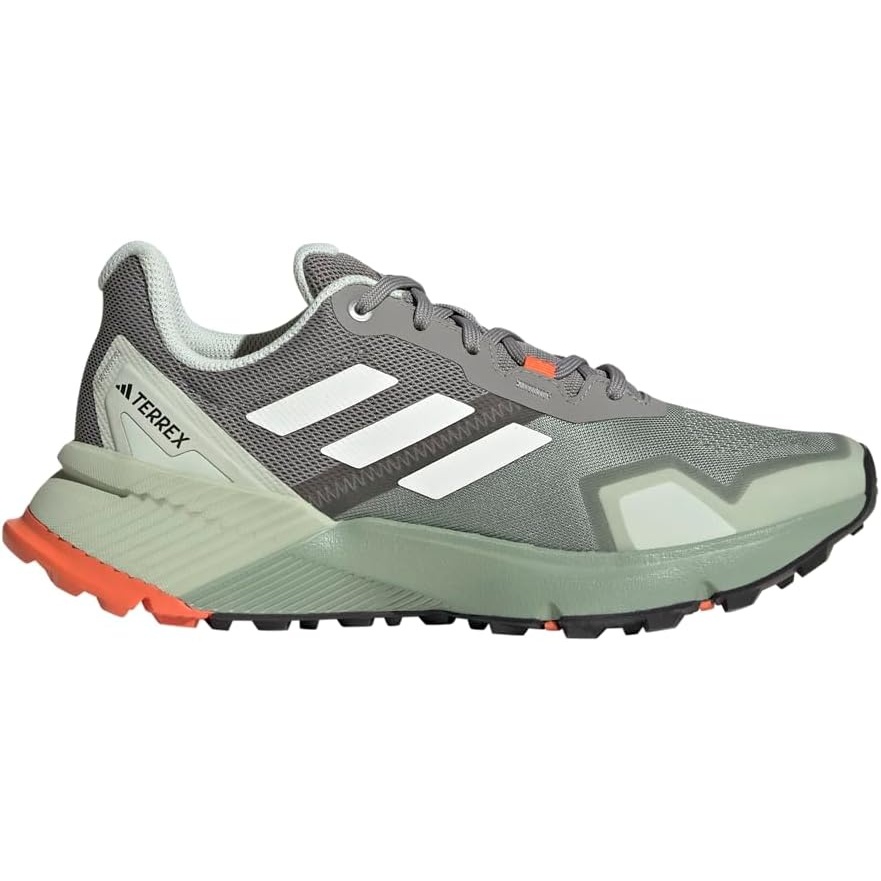 image:imageadidas Womens Terrex Soulstride Rainrdy Trail Running ShoesSilver GreenOff WhiteSemi Impact Orange