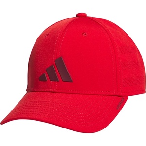 adidas Gameday Structured Stretch Fit Hat 4.0(Better Scarlet/Shadow Red/4)