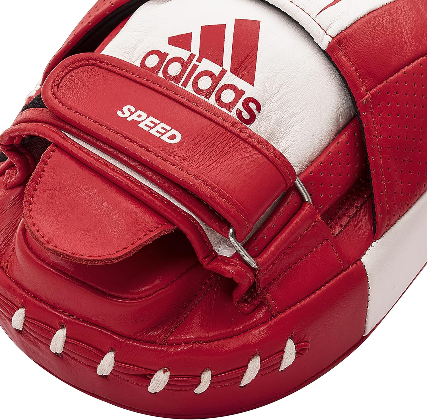 image:imageadidas Speed Micro Air Focus Mitts for Boxing Kickboxing Coaching and Training for Men Women Unisex BlackRedGoldRedWhite Standard SizeRedWhite