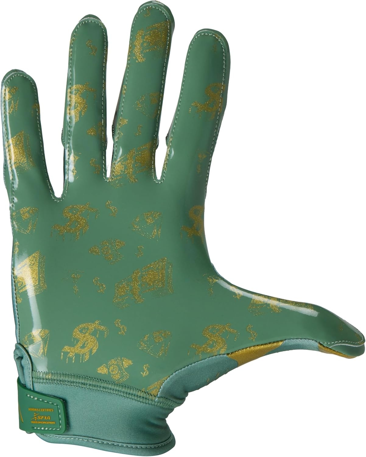 image:imageadidas Youth Scorchlight 8 Hype Football Receiving GlovesGreenMetallic Gold