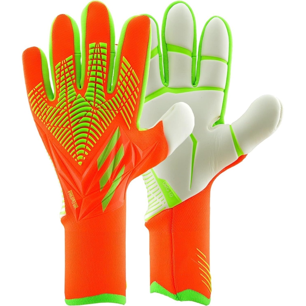 image:imageadidas Predator Pro PC Goalkeeper Gloves  Silicone Zone Skin Coating URG 20 Palm Abrasion Zone Protection Compressive Entry Solar Red 10
